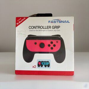 FASTSNAIL Grips For Nintendo Switch Joy Cons - 2 Pack Red and Light Blue NEW!